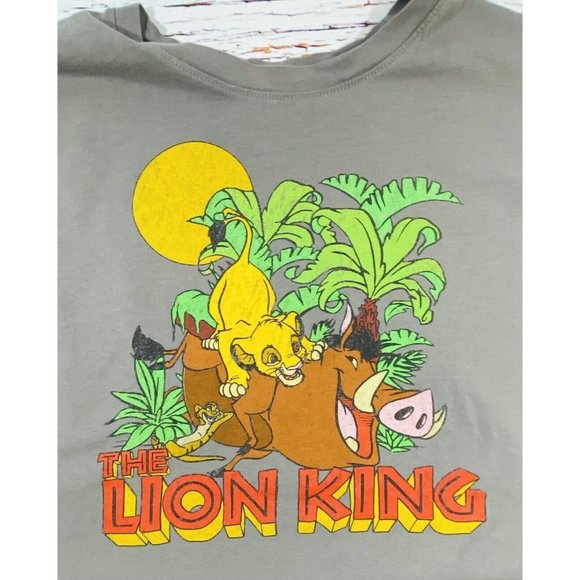 Disney Lion King Tropical Forest Fun T-shirt Mens Large Timon Pumbaa Pride Movie - Picture 2 of 10
